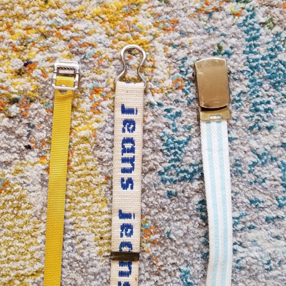 Vintage Fabric Belt Set One Size Fits